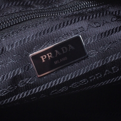 Pre Owned Prada Black Nylon and Leather Tote