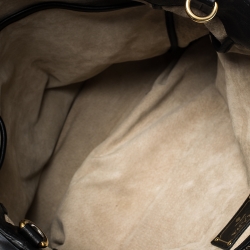 Pre Owned Prada Black Vitello Daino Leather Shopper Tote