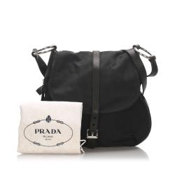 Pre Owned Prada Black Tessuto Nylon Crossbody Bag