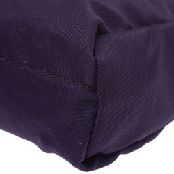 Prada Purple Nylon Mini Zip Pouch