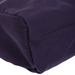 Prada Purple Nylon Mini Zip Pouch