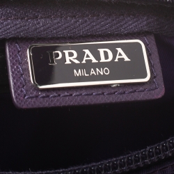 Prada Purple Nylon Mini Zip Pouch