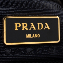 Pre Owned Prada Black Nylon Medium Shoulder Bag