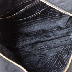 Pre Owned Prada Black Nylon Medium Shoulder Bag
