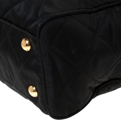 Pre Owned Prada Black Nylon Medium Shoulder Bag