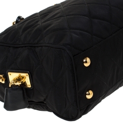 Pre Owned Prada Black Nylon Medium Shoulder Bag