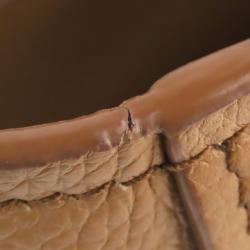 Pre Owned Prada Brown Leather Vitello Daino Crossbody Bag