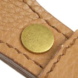 Pre Owned Prada Brown Leather Vitello Daino Crossbody Bag