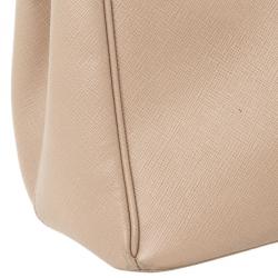 مملوكة مسبقًا Prada Light Pink Saffiano Lux Double Zip Tote 