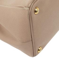 مملوكة مسبقًا Prada Light Pink Saffiano Lux Double Zip Tote 