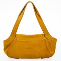 Pre Owned Prada Suede Leather Shoulder Bag