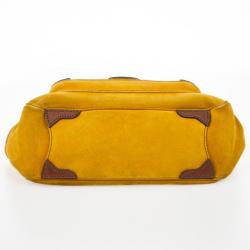 Pre Owned Prada Suede Leather Shoulder Bag