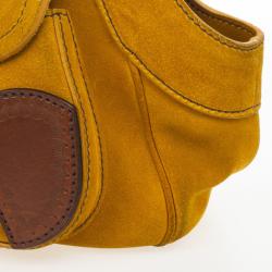 Pre Owned Prada Suede Leather Shoulder Bag