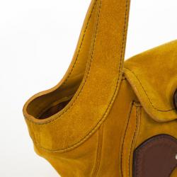 Pre Owned Prada Suede Leather Shoulder Bag