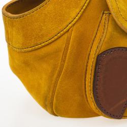 Pre Owned Prada Suede Leather Shoulder Bag