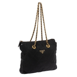 Pre Owned Prada Black Nylon Shoulder Bag
