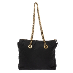Pre Owned Prada Black Nylon Shoulder Bag