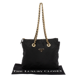 Pre Owned Prada Black Nylon Shoulder Bag
