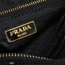 Pre Owned Prada Black Nylon and Leather Crossbody Bag