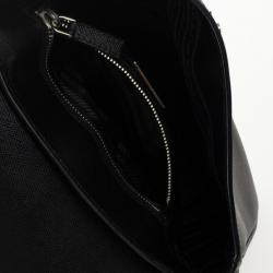 Pre Owned Prada Black Saffiano Leather Small Shoulder Bag  
