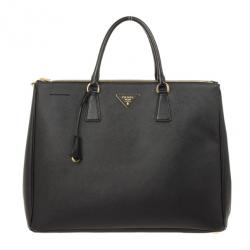 Pre Owned Prada Saffiano Lux Doublezip Tote bag