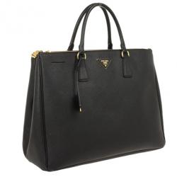 Pre Owned Prada Saffiano Lux Doublezip Tote bag