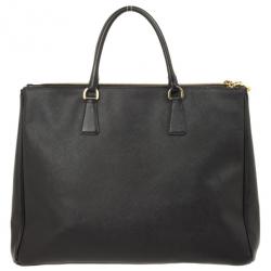 Pre Owned Prada Saffiano Lux Doublezip Tote bag