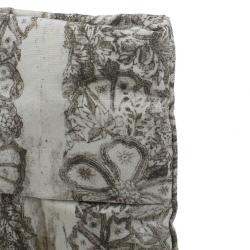 مملوكة مسبقًا حقيبة يد برادا بيج طباعة موردة قماش بسحاب كلتش