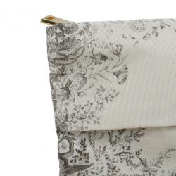 مملوكة مسبقًا حقيبة يد برادا بيج طباعة موردة قماش بسحاب كلتش