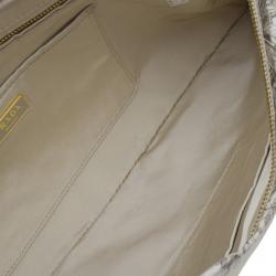 مملوكة مسبقًا حقيبة يد برادا بيج طباعة موردة قماش بسحاب كلتش