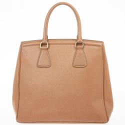 Pre Owned Prada Caramel Saffiano Tote