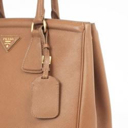 Pre Owned Prada Caramel Saffiano Tote