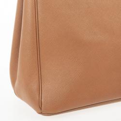 Pre Owned Prada Caramel Saffiano Tote