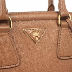 Pre Owned Prada Caramel Saffiano Tote