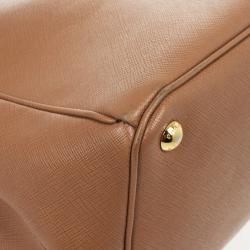 Pre Owned Prada Caramel Saffiano Tote