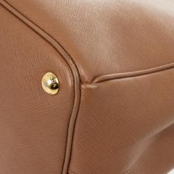 Pre Owned Prada Caramel Saffiano Tote