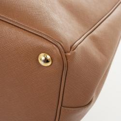 Pre Owned Prada Caramel Saffiano Tote