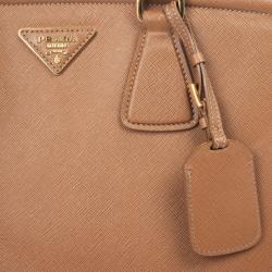 Pre Owned Prada Caramel Saffiano Tote