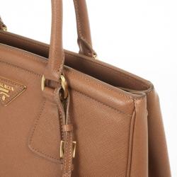 Pre Owned Prada Caramel Saffiano Tote