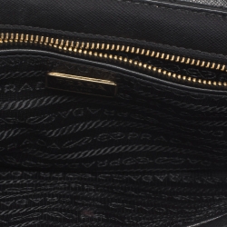 Pre Owned Prada Black Nylon Flap Shoulder Bag