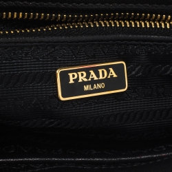 Pre Owned Prada Black Nylon Flap Shoulder Bag