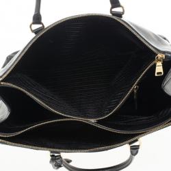 Pre Owned Prada Black Saffiano Lux Large Bag