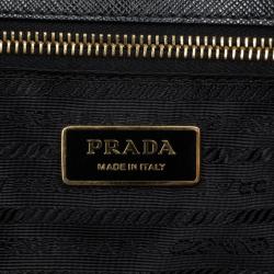 Pre Owned Prada Black Saffiano Lux Large Bag