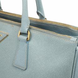 مملوكة مسبقًا Prada Baby Blue Saffiano Lux Double-Zip Tote