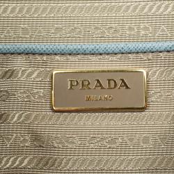 مملوكة مسبقًا Prada Baby Blue Saffiano Lux Double-Zip Tote