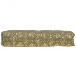 Pre Owned Prada Gold Fabric Floral Brocade Clutch