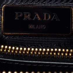 Pre Owned Prada Black Saffiano Lux Leather Small Promenade Crossbody Bag