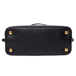 Pre Owned Prada Black Saffiano Lux Leather Small Promenade Crossbody Bag