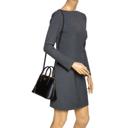 Pre Owned Prada Black Saffiano Lux Leather Small Promenade Crossbody Bag