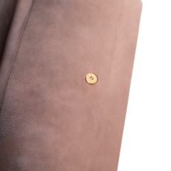 Pre Owned Prada Ombré Brown Leather Flap Clutch